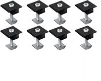 WETOWN Uchwyt do modułu solarnego zaciski środkowe 8 sztuk 30mm