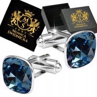 Spinki do Mankietów Koszuli Srebrne Stal Szlachetna 316L Prezent dla Niego