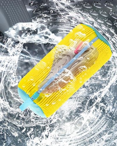 2X WOREK DO PRANIA BUTÓW OBUWIA DO PRALKI Z MIKROFIBRY ŻÓŁTE ZESTAW 2szt na Arena.pl