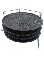 zestaw 4 blach do pieczenia pizzy kinghoff kh-1553