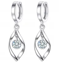 KOLCZYKI SREBRNE WISZĄCE, KOLCZYKI SREBRO 925