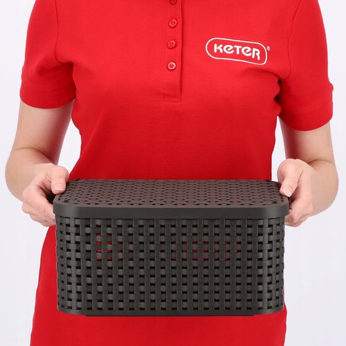 Curver Koszyk Pojemnik Z Pokrywką Przechowywanie na Arena.pl