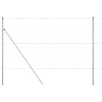 Ogrodzenie pastwiskowe Srebrny 25 x 1.4 m Stal galwanizowana
