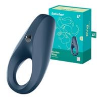 pierścień wibrujący satisfyer rocket ring (granatowy)