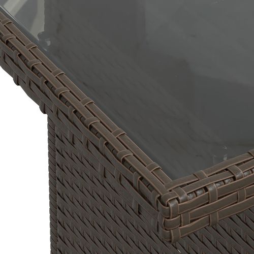 10-cz. zestaw mebli ogrodowych z poduszkami, brązowy polirattan na Arena.pl