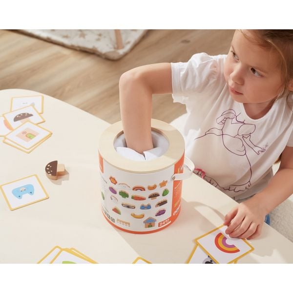 VIGA Drewniana Gra W Ciemno Losowanie Wzorów zdjęcie 3