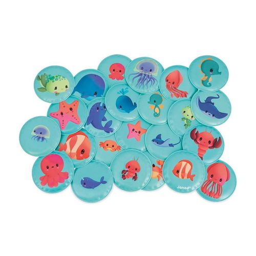 Gra memory do kąpieli Morskie dzieci 24 elementy 2+ JANOD na Arena.pl