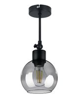 LAMPA KINKIET ŚCIENNY regulowany LOFT szklany KULA
