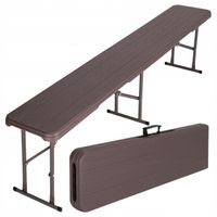 ŁAWKA CATERINGOWA OGRODOWA ROZKŁADANA SKŁADANA W WALIZKĘ NA OGRÓD 180 cm