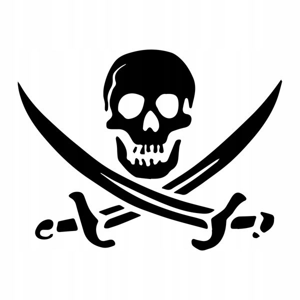 Naklejka ścienna do domu PIRAT CZASZKA 10 cm zdjęcie 1