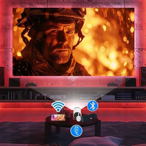 Projektor ANDROID rzutnik 4K WIFI PRZENOŚNY SMART FULL HD HY300 PRO LERTZ na Arena.pl