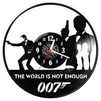 Zegar ścienny z płyty winylowej James Bond 73.14