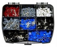 zestaw końcówek tulejkowych izolowanych 370szt. - be 00601/370