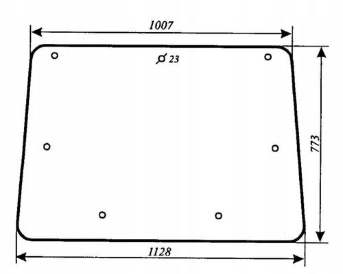 szyba tylna - tył do ciągnika URSUS 1634 kabina oryginalna na Arena.pl