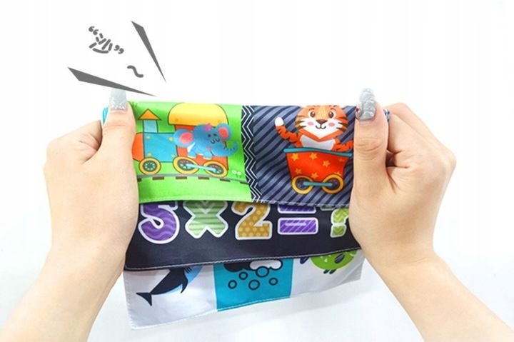 SORTER PUDEŁKO Z CHUSTECZKAMI PLUSZOWE SENSORYCZNE MONTESSORI WÓZ STRAŻACKI zdjęcie 11