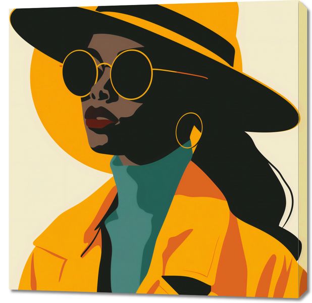 Obraz 90x90cm Żółta Stylowość zdjęcie 1