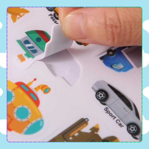 książeczka z naklejkami pojazdami sensoryczna dla dzieci edukacyjna drogi na Arena.pl