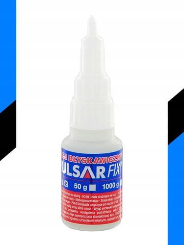 KLEJ CYJANOAKRYLOWY GĘSTY SEKUNDOWY BŁYSKAWICZNY CA PULSAR FIX-01 20 g na Arena.pl