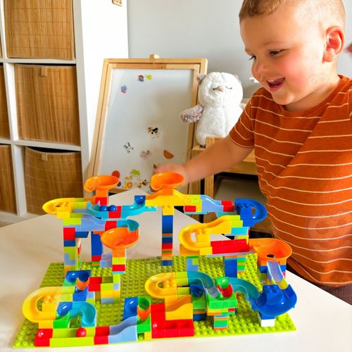 WOOPIE Tor Kulkowy Kulodrom Zjeżdżalnia dla Kulek Konstrukcja 340 el. na Arena.pl