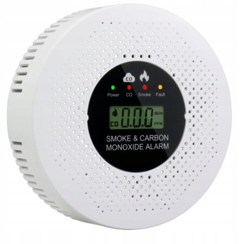Czujnik Czadu i Dymu Detektor Tlenku Węgla Certyfikowany na Arena.pl