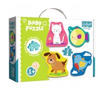 Puzzle Baby ZWIERZĄTKA Układanki Dwuelementowe 4 Obrazki dla Malucha 12m+