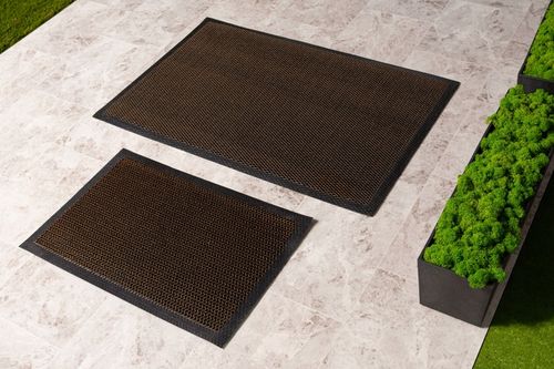 WYCIERACZKA POD DRZWI DO BUTÓW 50x80cm BRĄZ SIATKA 3D WEJŚCIOWA ZEWNĘTRZNA na Arena.pl