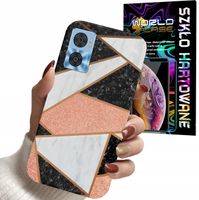 ETUI DO MOTOROLA MOTO E22 / E22i - GEOMETRYCZNE WZORY KOBIET PLECKI + SZKŁO