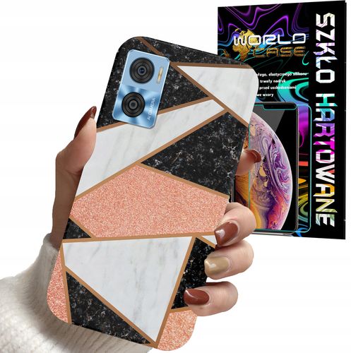 ETUI DO MOTOROLA MOTO E22 / E22i - GEOMETRYCZNE WZORY KOBIET PLECKI + SZKŁO na Arena.pl