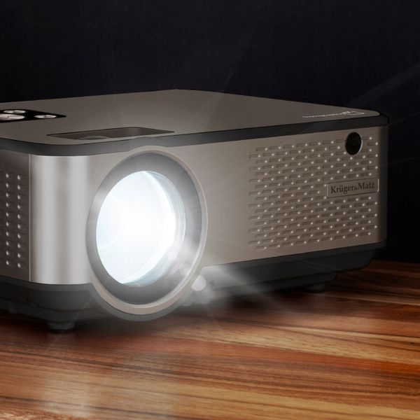 Projektor LED Full HD WiFi USB BT 5000 Lm 150 cali rzutnik pilot zdjęcie 11