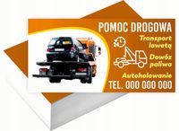 Wizytówki firmowe Foliowane 1000szt różne wzory POMOC DROGOWA