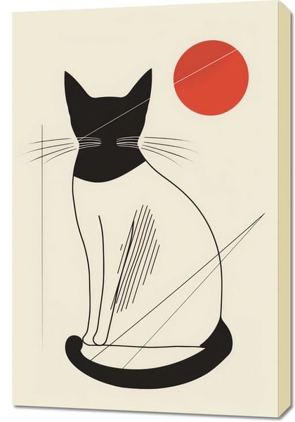 Obraz 60x90cm Czerwony Krąg zdjęcie 1