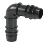 Kolano 90° Pom 32 Mm Karbowane 4Bar Czarny