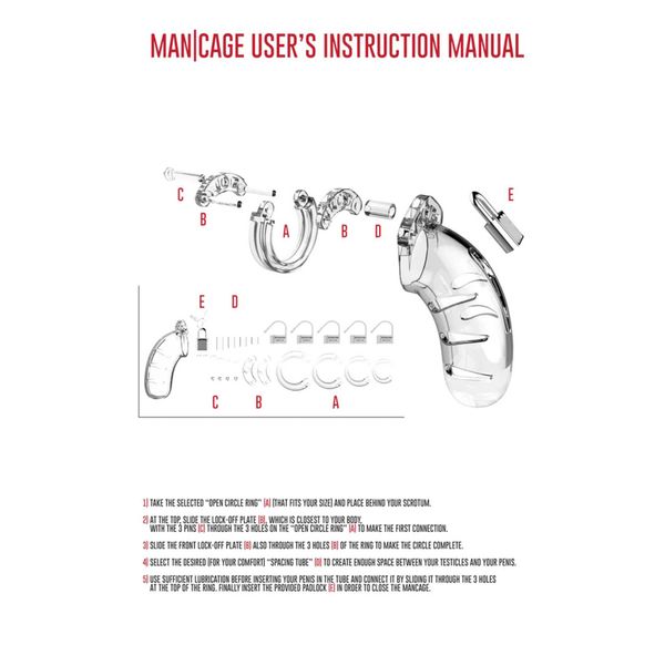 Model 13 Chastity Cock Cage - 6,5 Cm zdjęcie 5