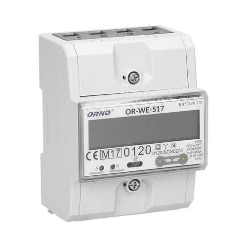 3-fazowy licznik energii elektrycznej  80a rs485 mid - on-we-517 na Arena.pl