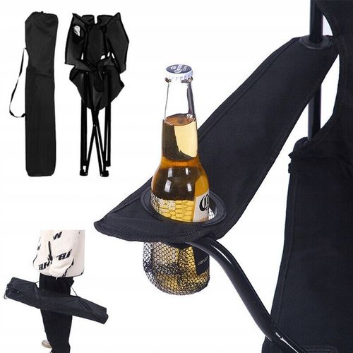 KRZESŁO KEMPINGOWE LEKKIE SKŁADANE KRZESŁO WĘDKARSKIE DLA PLAŻOWE WĘDRÓWKI na Arena.pl