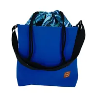 Torebka z Kominem ze wzorem Chabrowego Ebru