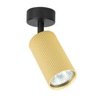 KINKIET LED GU10 CZARNO-ZŁOTY LUCERNO 35W STAL ALUMINIUM