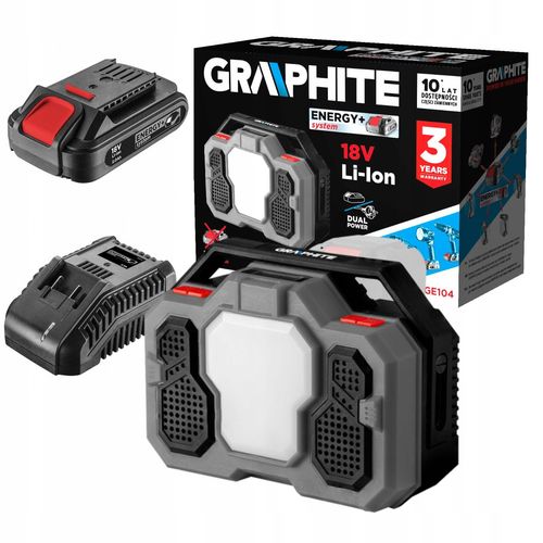 GRAPHITE RADIO BUDOWLANE BLUETOOTH LED 18V 58GE104 na Arena.pl