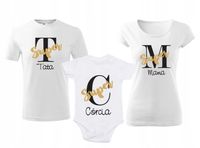 Zestaw koszulek dla rodziny MAMA TATA SYN CÓRKA