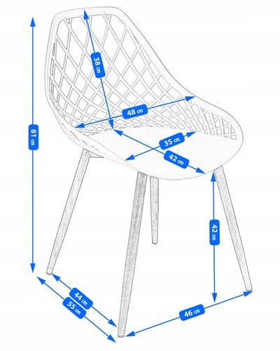 krzesło aranda szare + czarne nogi (nowy kod 15.10.2025) na Arena.pl