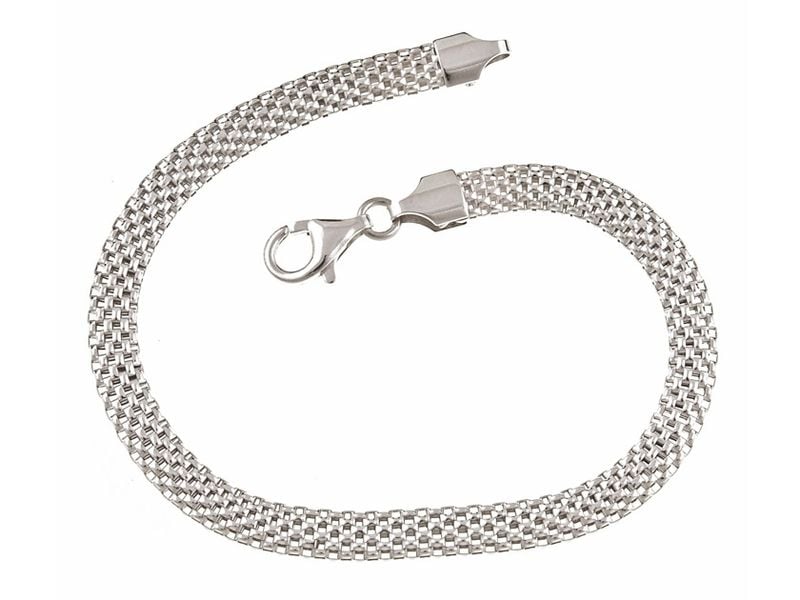 GRUBA ELEGANCKA SREBRNA BRANSOLETA BISMARCK 6MM zdjęcie 1