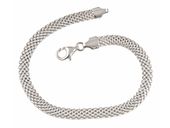 GRUBA ELEGANCKA SREBRNA BRANSOLETA BISMARCK 6MM 18CM