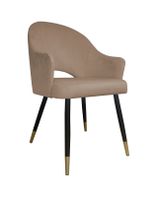 Krzesło Velvet noga czarna/złota MG06