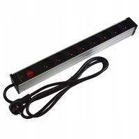 Listwa zasilająca ABC Vision PD-8K/RACK 8 gniazd 2 m czarny