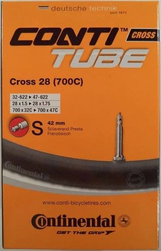 Dętka rowerowa Continental Cross 28x1.5-1.75 32/47-622 FV 42mm na Arena.pl