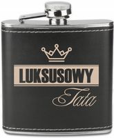 GRAWEROWANA Piersiówka 180 ml personalizowany prezent dla taty