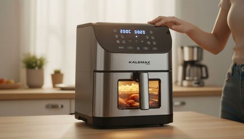 FRYTKOWNICA BEZTŁUSZCZOWA AIR FRYER FRYTOWNICA DUŻA 8L 1800W DUŻA MISA na Arena.pl