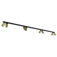 8-punktowa lampa sypialniana Mono 7754 metalowa czarna złota hol