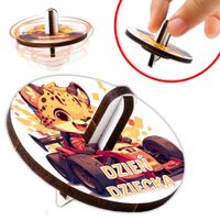 Prezent Na Dzień Dziecka Bączek Drewniany Spinner Zabawka Upominek