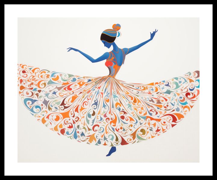 Plakat 50x40cm Wirująca Balerina zdjęcie 3